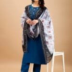 Embroidered Full Length Cotton Woven Women's Kurti