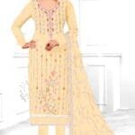 Fellora Unstitched dress material Suit Georgtte Fabric