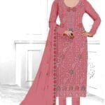 Fellora Unstitched dress material Suit Georgtte Fabric Jannat