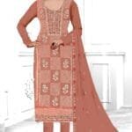 Fellora Unstitched dress material Suit Georgette Fabric PAKIZA
