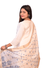 FELLORA Women's Cotton Rayon Embroidered Kurta Set with Banarasi Dupatta, Digital Print, Hand Work, Three Quarter Sleeve, Traditional Ethnic Wear, 3 Piece - Image 3